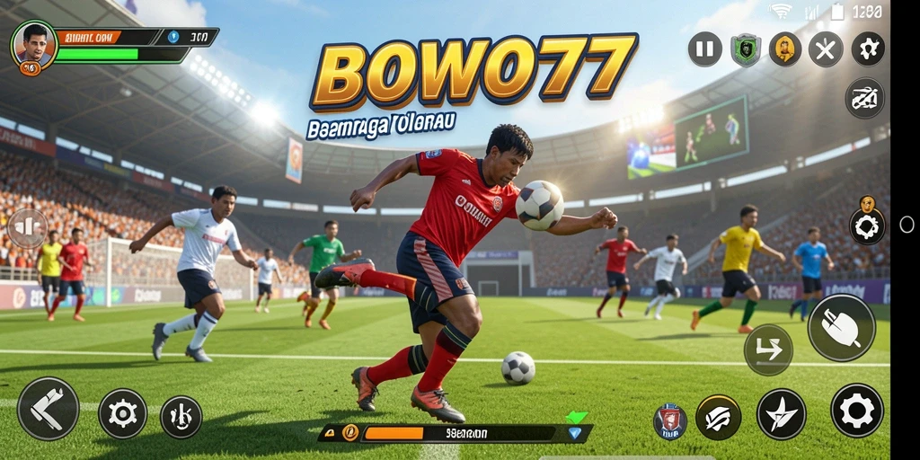 Screenshot permainan BOWO77 yang menampilkan aksi olahraga seru.