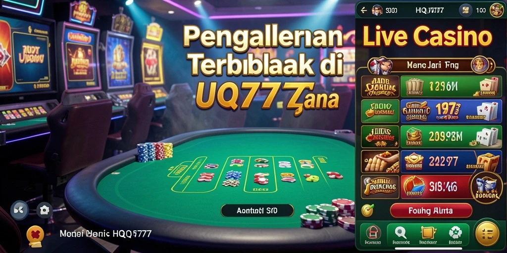 Tampilan menarik gameplay Live Casino HQ777 dengan dealer langsung.
