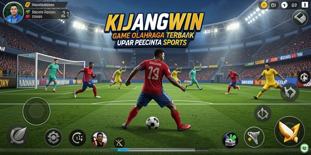 Tampilan gameplay seru KIJANGWIN dengan berbagai cabang olahraga.