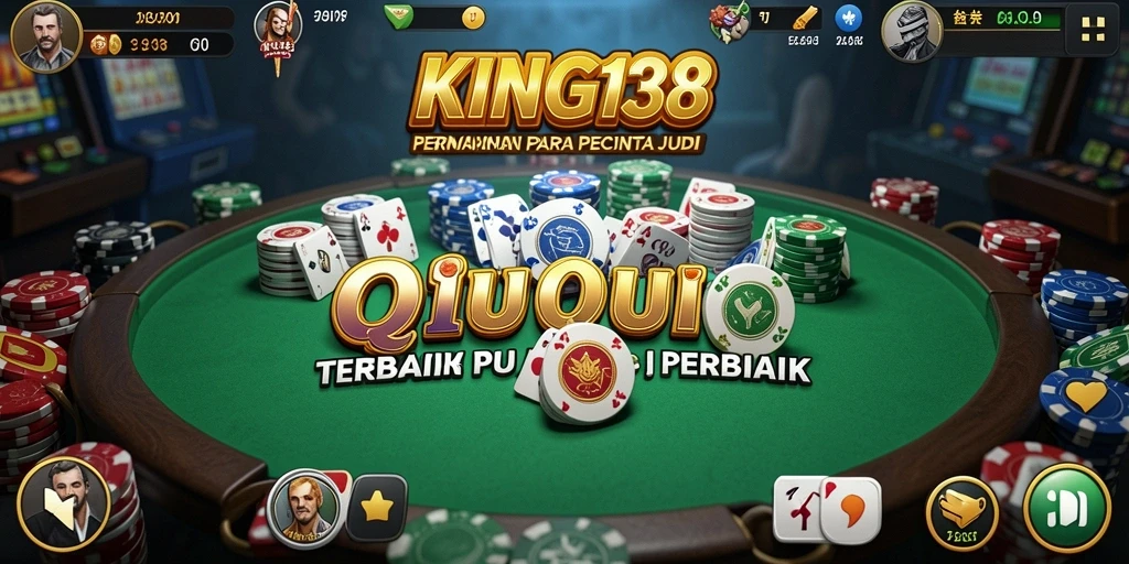 Screenshot KING138 menampilkan aksi seru permainan QiuQiu.