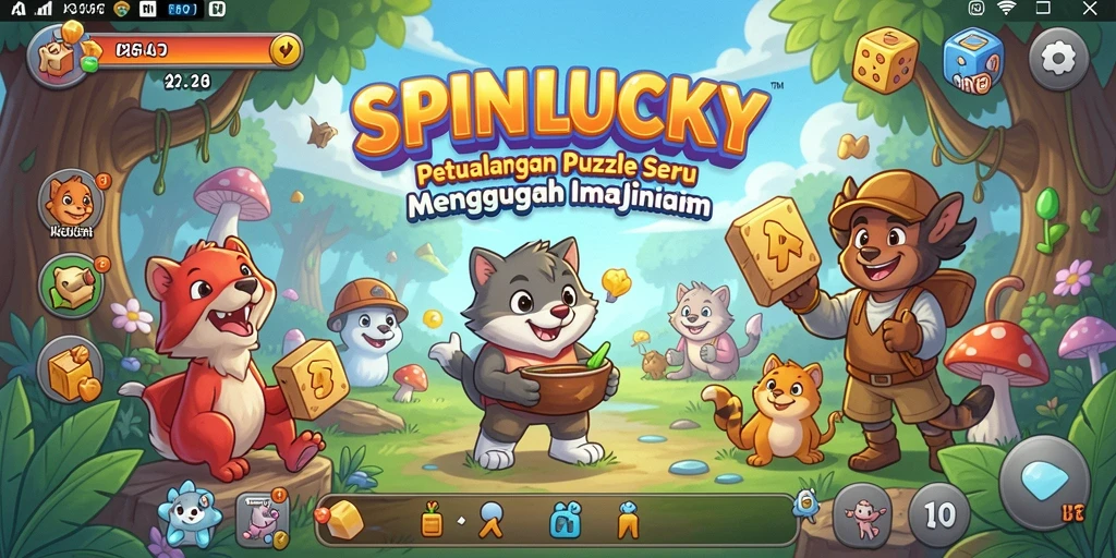 Tampilan menarik dari gameplay SPINLUCKY yang menantang.
